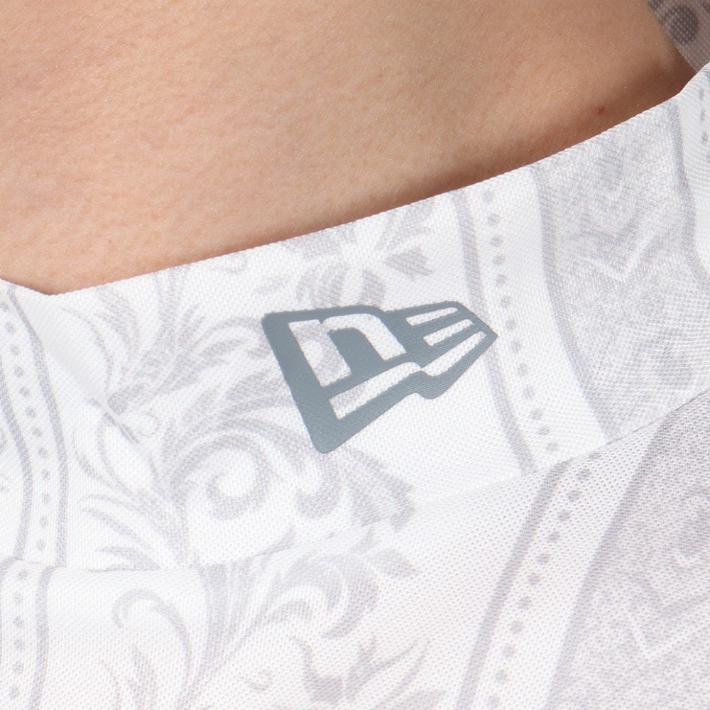 ニューエラ（NEW ERA）（メンズ）ゴルフウェア 吸汗速乾 抗菌 半袖 ミッドネック 鹿の子 Tシャツ Bandana All Over 14391502