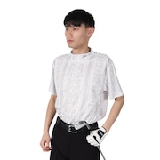 (メンズ)ゴルフウェア 吸汗速乾 抗菌 半袖 ミッドネック 鹿の子 Tシャツ Bandana All Over 14391502