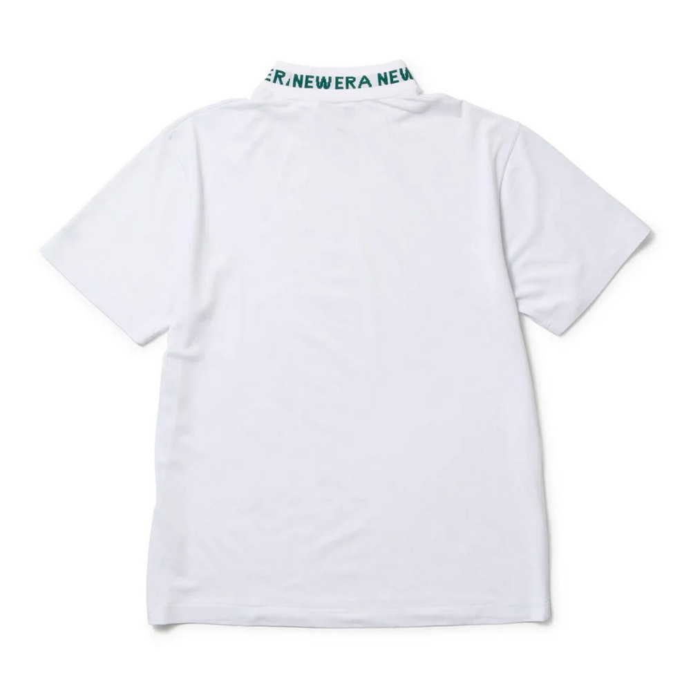 ニューエラ（NEW ERA）（メンズ、レディース）ゴルフウェア 通気性 半袖 ミッドネック Tシャツ ジャカードロゴ 14391505