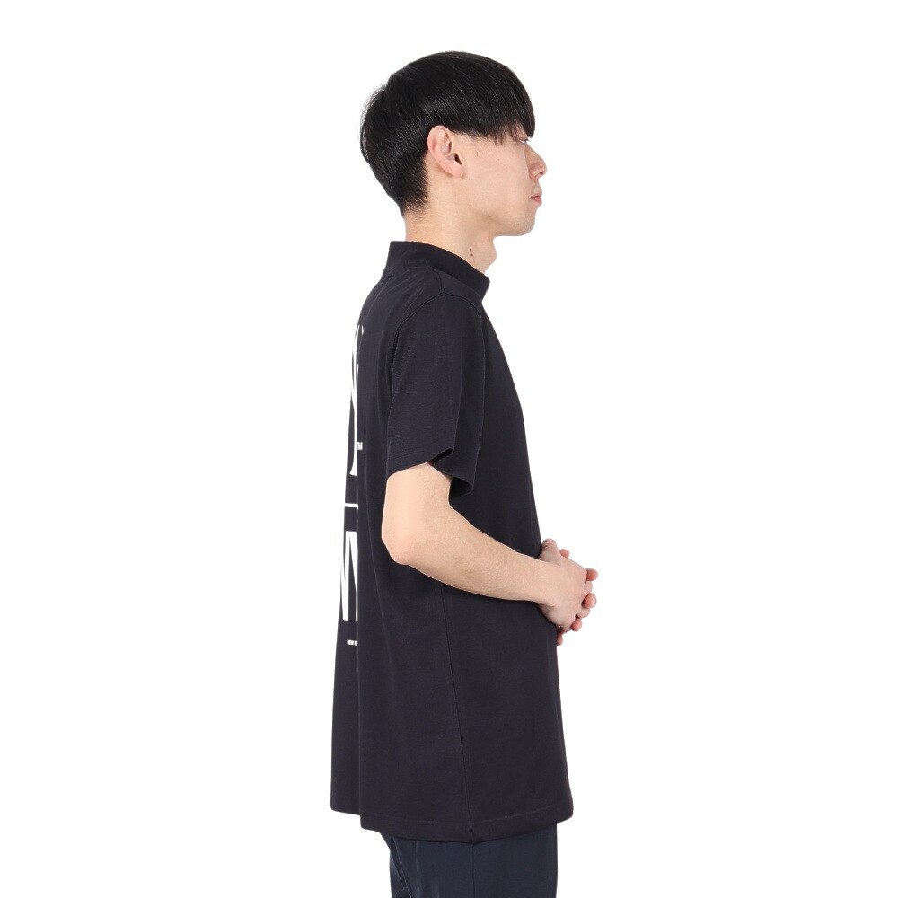 ニューエラ（NEW ERA）（メンズ）ゴルフウェア 吸汗速乾 抗菌 半袖 鹿の子 ミッドネック Tシャツ ニューヨーク・ヤンキース 14391506