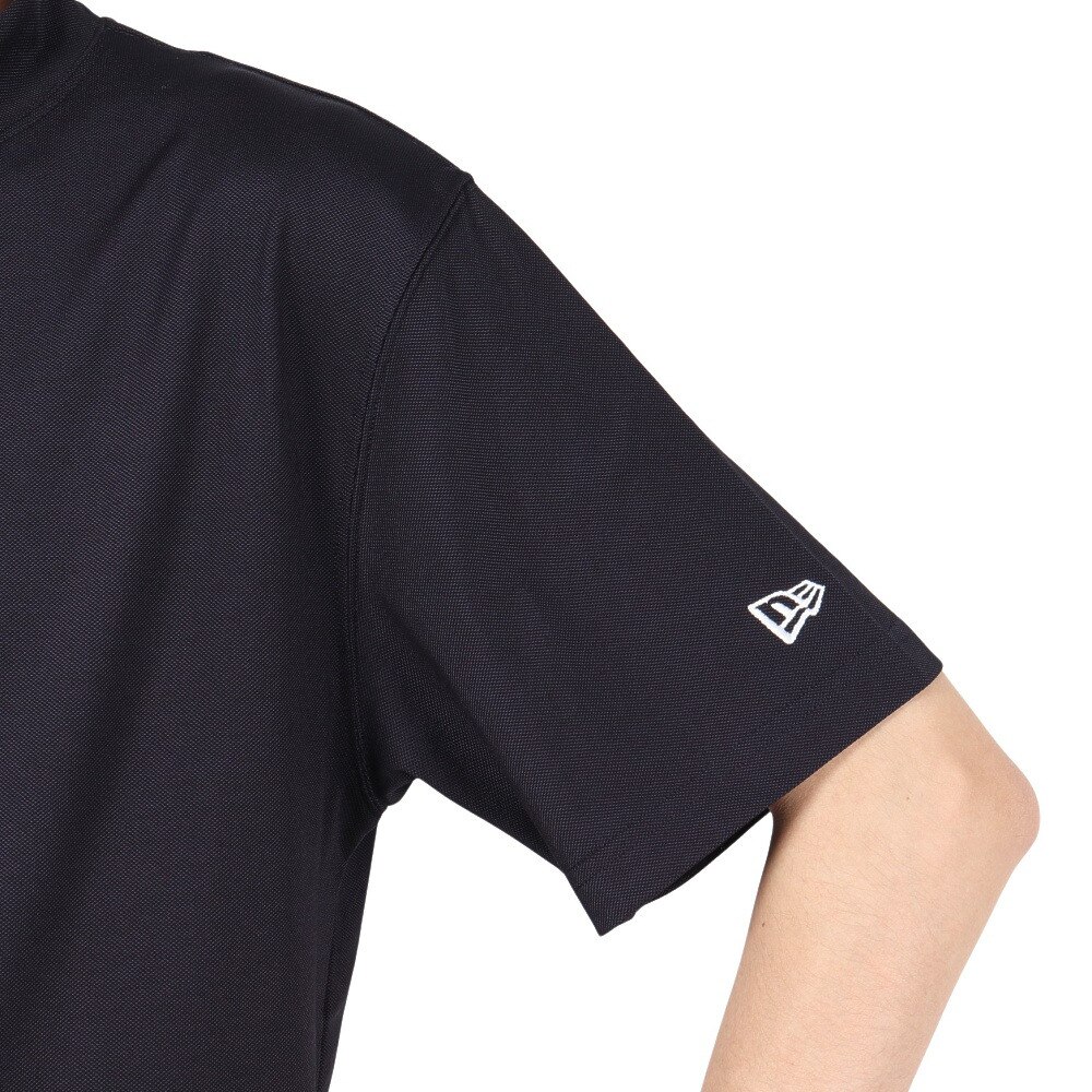 ニューエラ（NEW ERA）（メンズ）ゴルフウェア 吸汗速乾 抗菌 半袖 鹿の子 ミッドネック Tシャツ ニューヨーク・ヤンキース 14391506