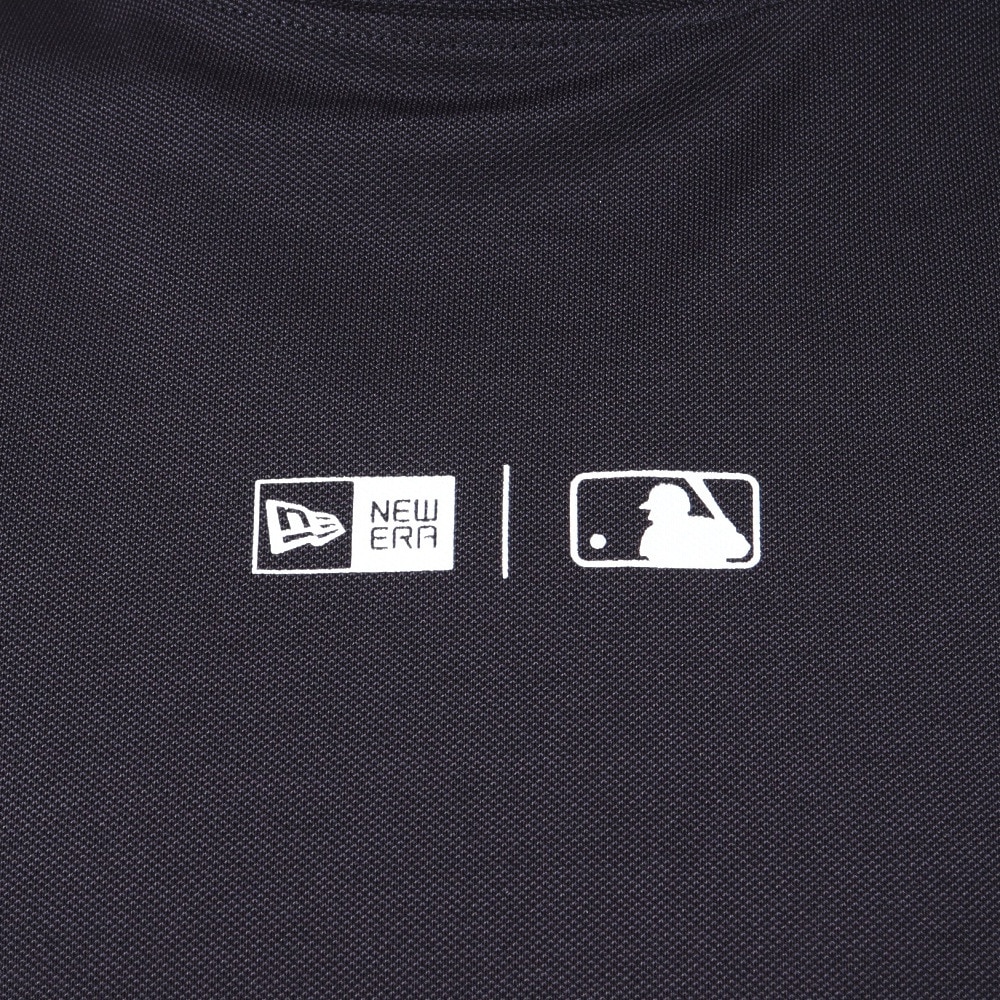ニューエラ（NEW ERA）（メンズ）ゴルフウェア 吸汗速乾 抗菌 半袖 鹿の子 ミッドネック Tシャツ ニューヨーク・ヤンキース 14391506