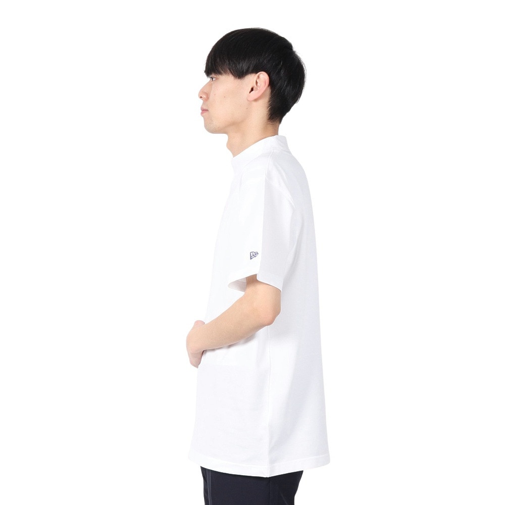 ニューエラ（NEW ERA）（メンズ）ゴルフウェア 吸汗速乾 抗菌 半袖 鹿の子 ミッドネック Tシャツ ロサンゼルス・ドジャース 14391508