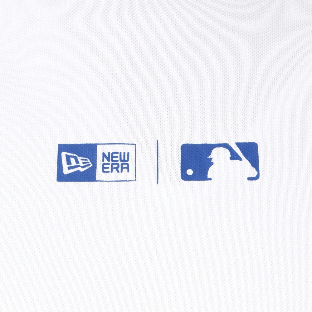 ニューエラ（NEW ERA）（メンズ）ゴルフウェア 吸汗速乾 抗菌 半袖 鹿の子 ミッドネック Tシャツ ロサンゼルス・ドジャース 14391508