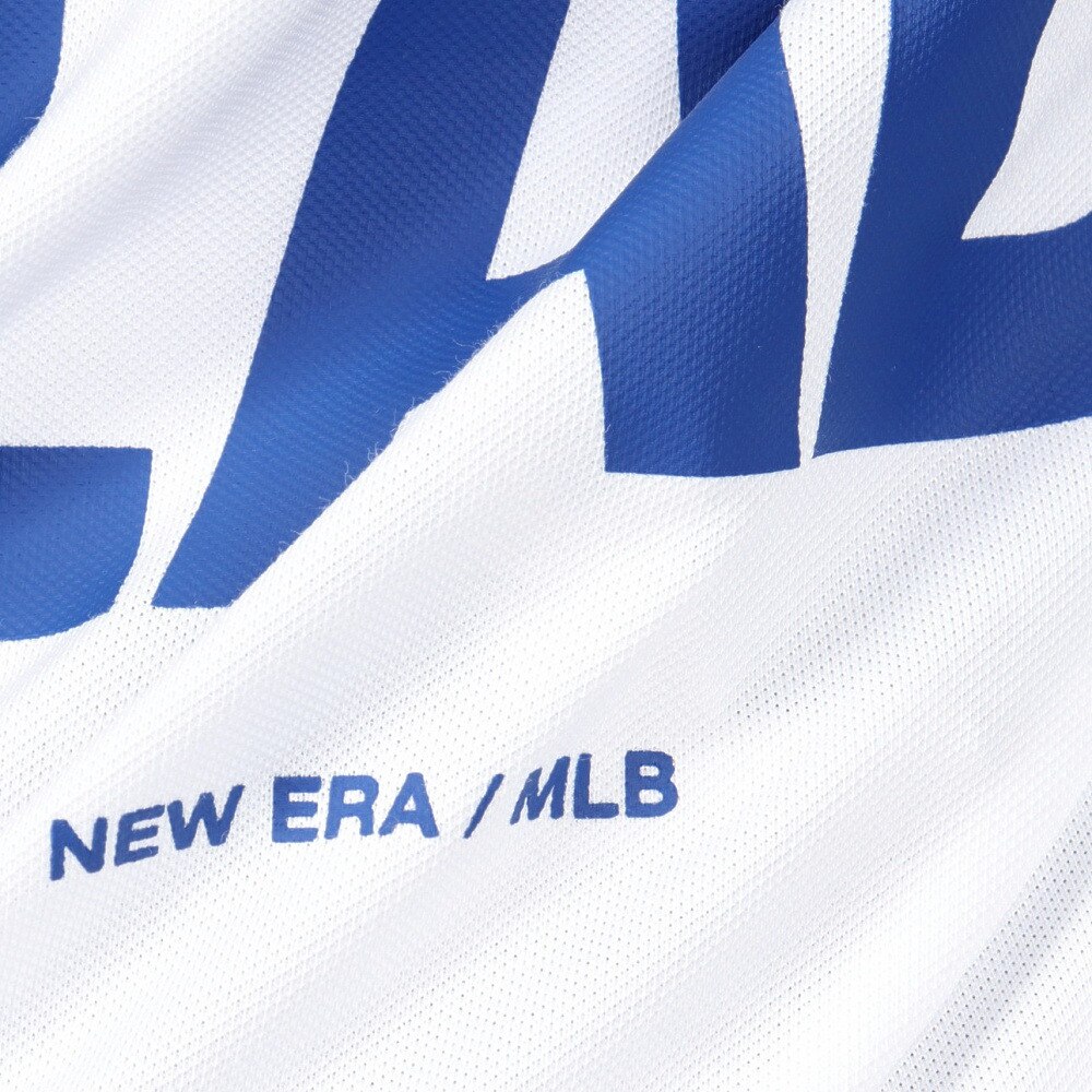 ニューエラ（NEW ERA）（メンズ）ゴルフウェア 吸汗速乾 抗菌 半袖 鹿の子 ミッドネック Tシャツ ロサンゼルス・ドジャース 14391508