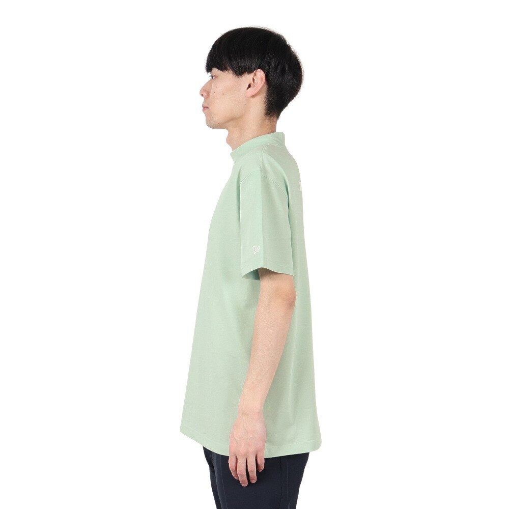ニューエラ（NEW ERA）（メンズ）ゴルフウェア 吸汗速乾 抗菌 半袖 鹿の子 ミッドネック Tシャツ ロサンゼルス・ドジャース TKBLU 14391509