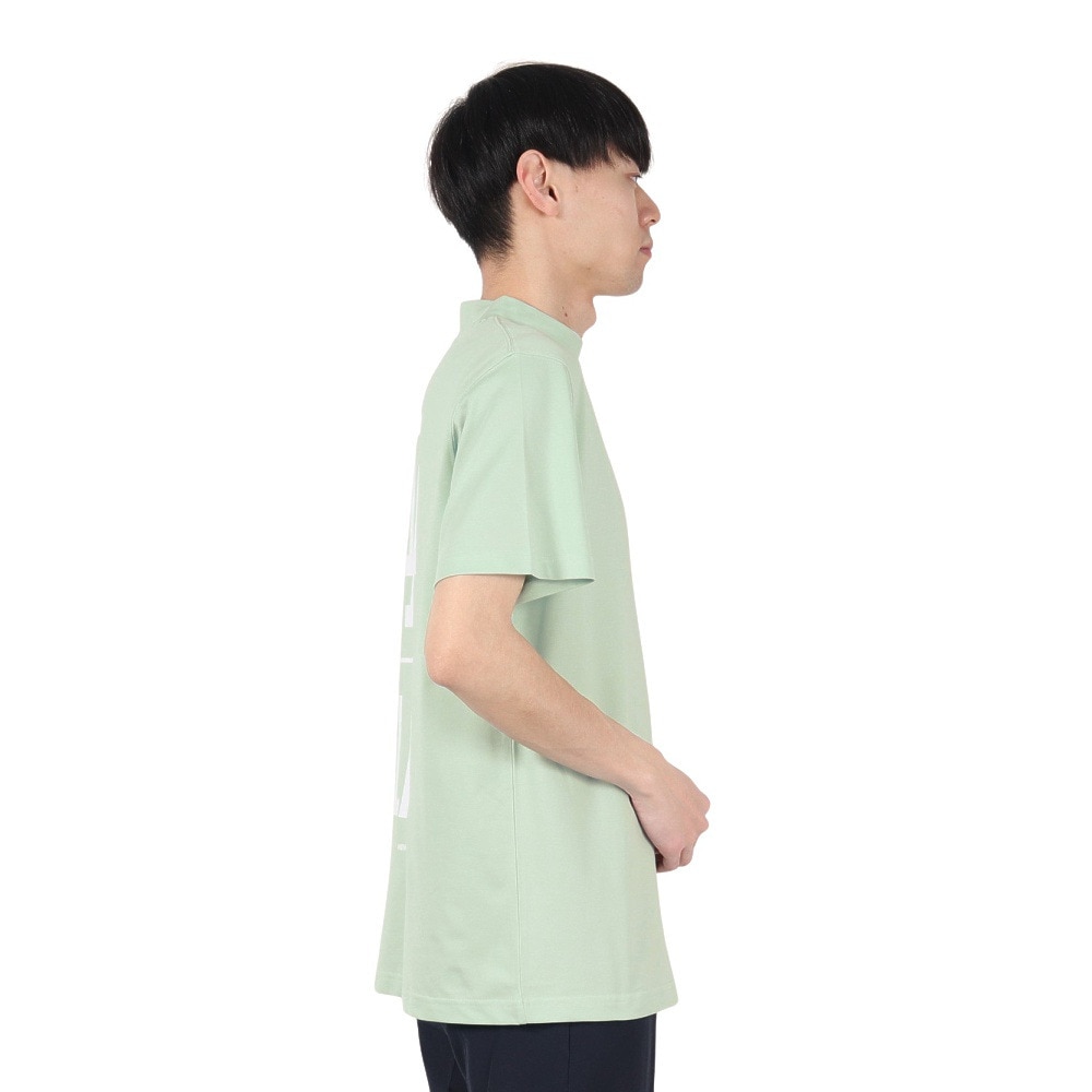 ニューエラ（NEW ERA）（メンズ）ゴルフウェア 吸汗速乾 抗菌 半袖 鹿の子 ミッドネック Tシャツ ロサンゼルス・ドジャース TKBLU 14391509