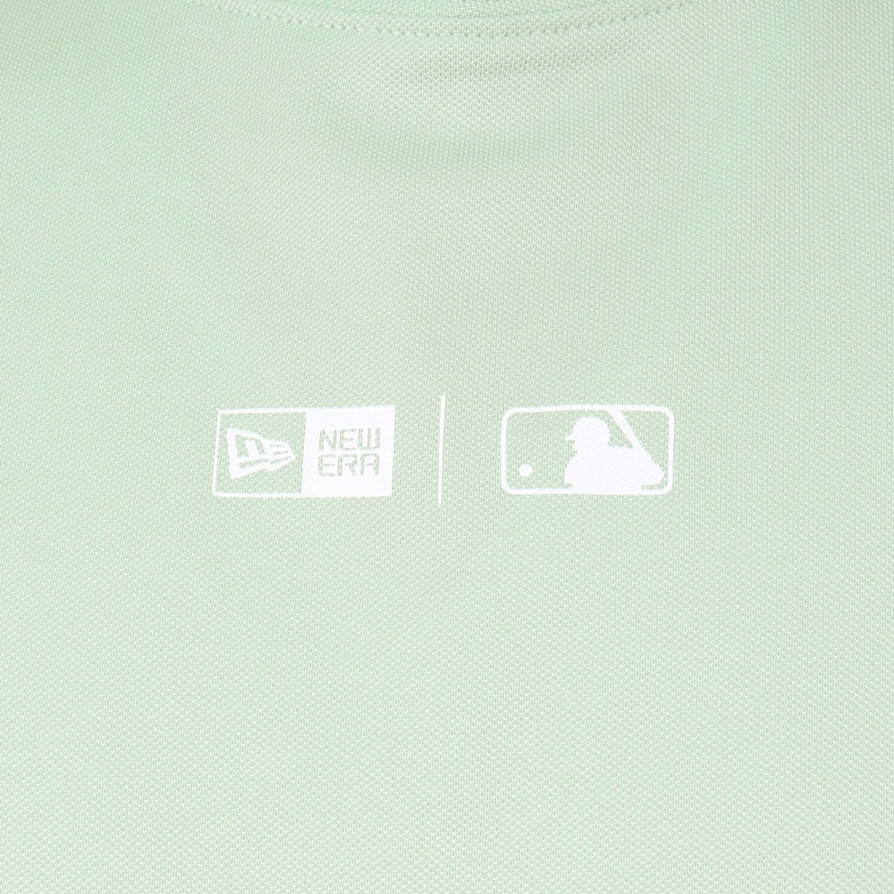 ニューエラ（NEW ERA）（メンズ）ゴルフウェア 吸汗速乾 抗菌 半袖 鹿の子 ミッドネック Tシャツ ロサンゼルス・ドジャース TKBLU 14391509