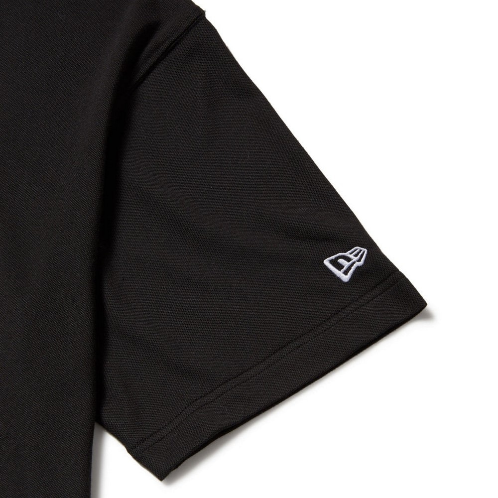 ニューエラ（NEW ERA）（メンズ、レディース）ゴルフウェア 通気性 半袖 ミッドネック Tシャツ ジャカードロゴ 14391510