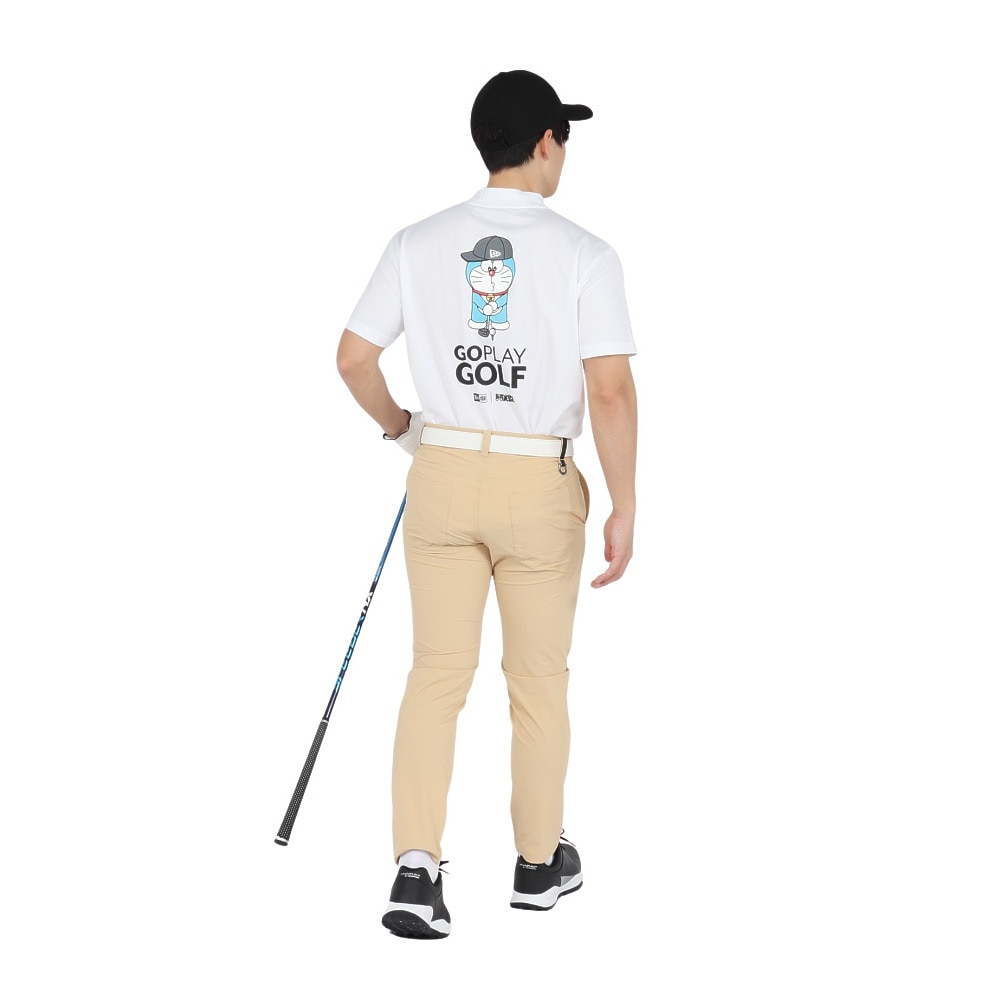ニューエラ（NEW ERA）（メンズ、レディース）ゴルフウェア 吸汗速乾 抗菌 半袖 鹿の子 ミッドネック Tシャツ ドラえもん 14520737