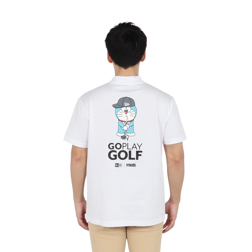ニューエラ（NEW ERA）（メンズ、レディース）ゴルフウェア 吸汗速乾 抗菌 半袖 鹿の子 ミッドネック Tシャツ ドラえもん 14520737