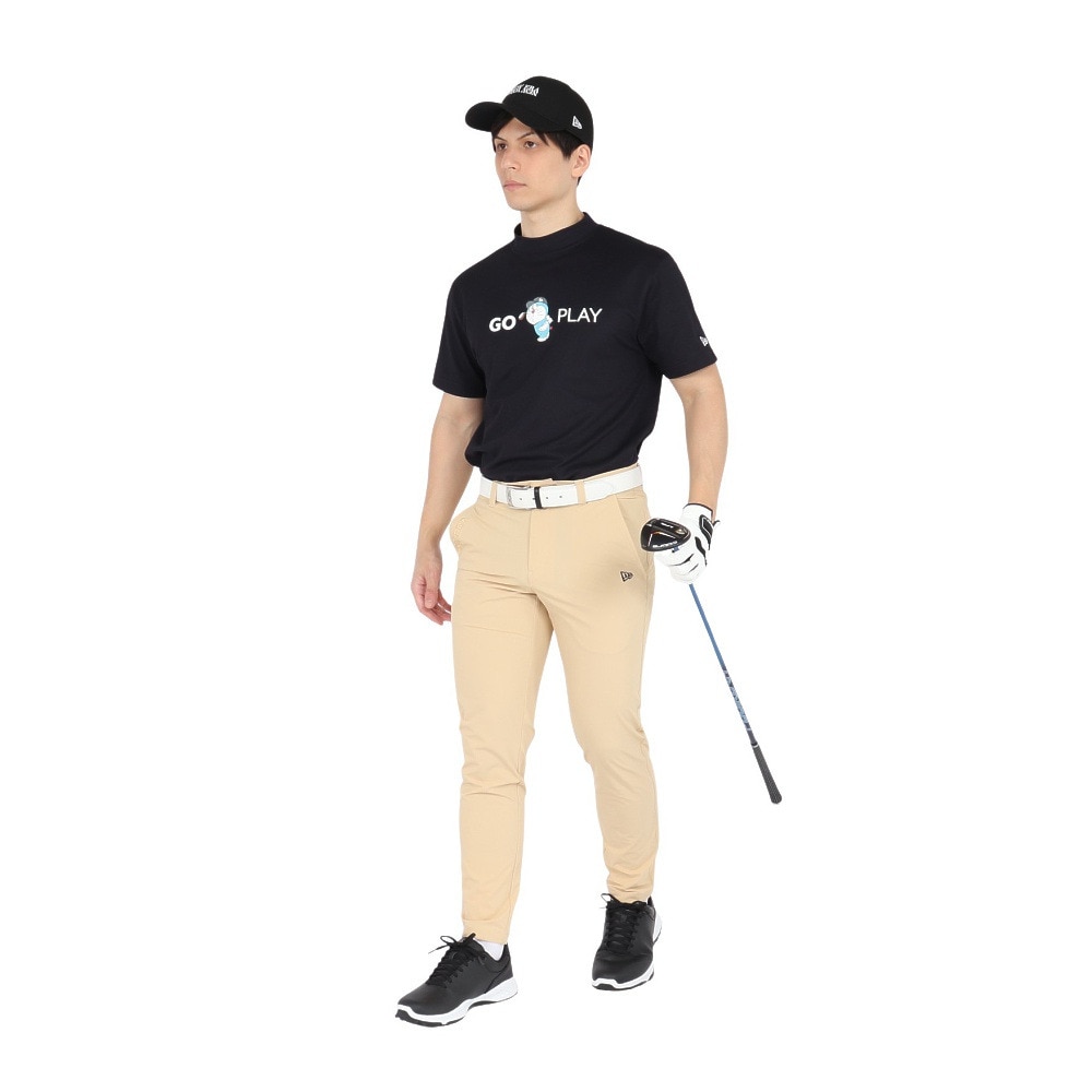 ニューエラ（NEW ERA）（メンズ、レディース）ゴルフウェア 吸汗速乾 抗菌 半袖 鹿の子 ミッドネック Tシャツ ドラえもん 14520738