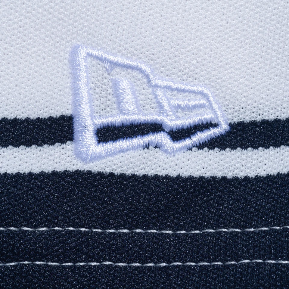 ニューエラ（NEW ERA）（メンズ、レディース）ゴルフウェア ボーダー柄 鹿の子 ミッドネック 半袖Tシャツ NEW ERA GOLF CLUB 14666317
