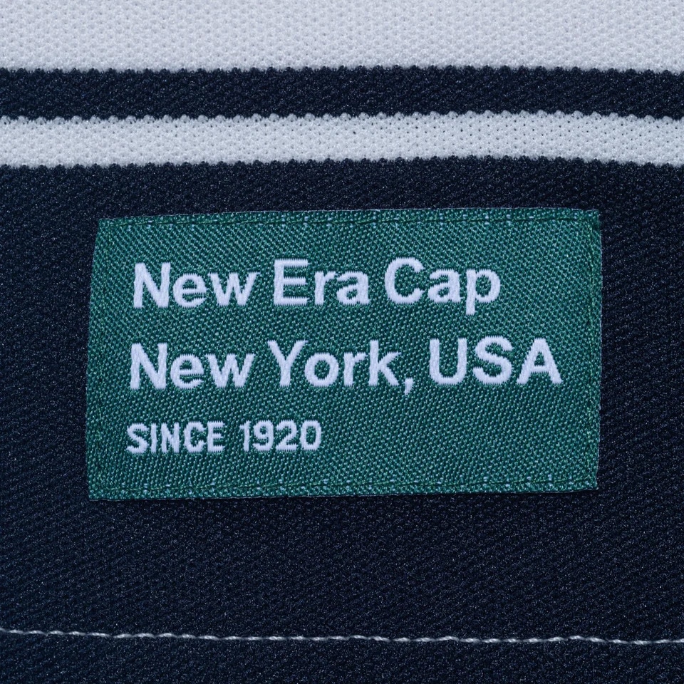 ニューエラ（NEW ERA）（メンズ、レディース）ゴルフウェア ボーダー柄 鹿の子 ミッドネック 半袖Tシャツ NEW ERA GOLF CLUB 14666317