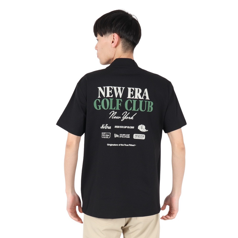 ニューエラ（NEW ERA）（メンズ、レディース）ゴルフウェア 吸汗速乾 水陸両用 半袖 ユーティリティー ミッドネック Tシャツ GOLF CLUB 14666319