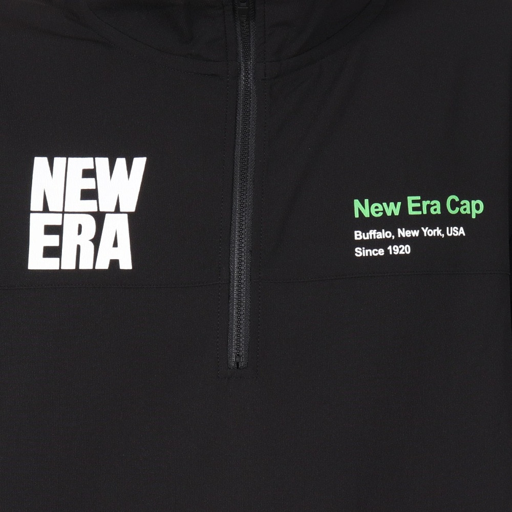 ニューエラ（NEW ERA）（メンズ、レディース）ゴルフウェア 撥水 軽量 半袖 ハーフジップ クロスウェア ジャケット スクエアニューエラ 14666322