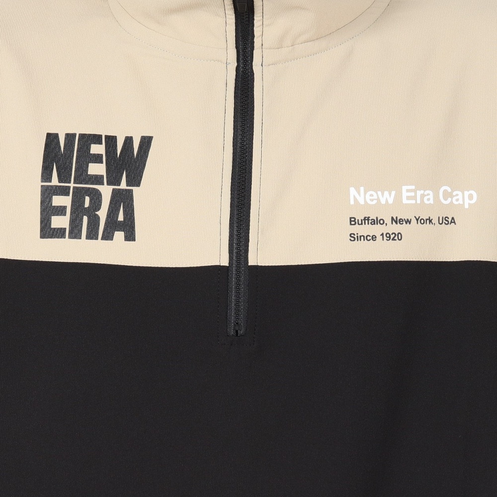 ニューエラ（NEW ERA）（メンズ、レディース）ゴルフウェア 撥水 軽量 半袖 ハーフジップ クロスウェア ジャケット スクエアニューエラ 14666323