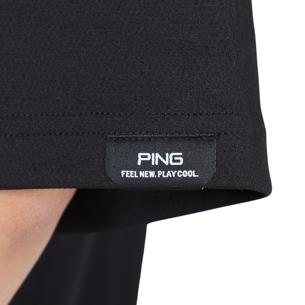 ピン（PING）（メンズ）ゴルフウェア モックネック 半袖 ダブルメッシュ ハイネックシャツ 621-5167305-010
