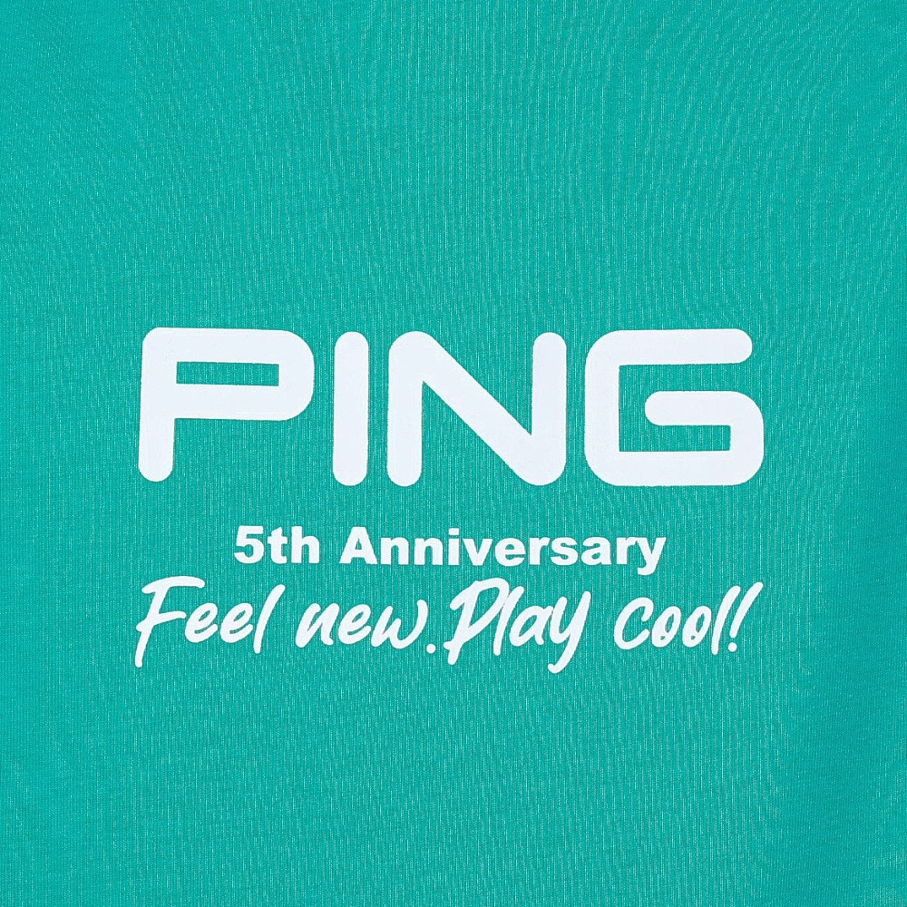 ピン（PING）（メンズ）ゴルフウェア モックネック 半袖 メンズ プレーティング天竺 半袖ハイネックシャツ 621-5167307-111