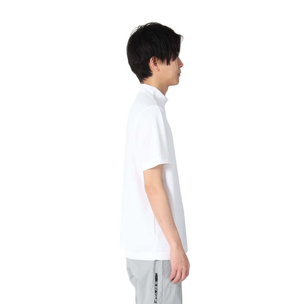 ピン（PING）（メンズ）ゴルフウェア 速乾 軽量 サンベール 鹿の子 半袖ハイネックシャツ 621-5167211-030