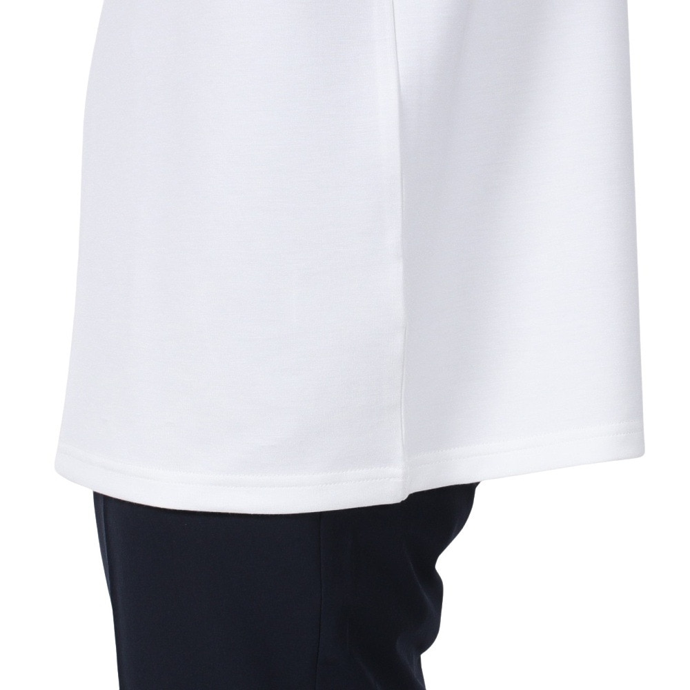 シルバースコット845（SILVERSCOTT845）（メンズ）ゴルフウェア 吸湿発熱 半袖 モックネック シャツ SS24FWT012 WHT