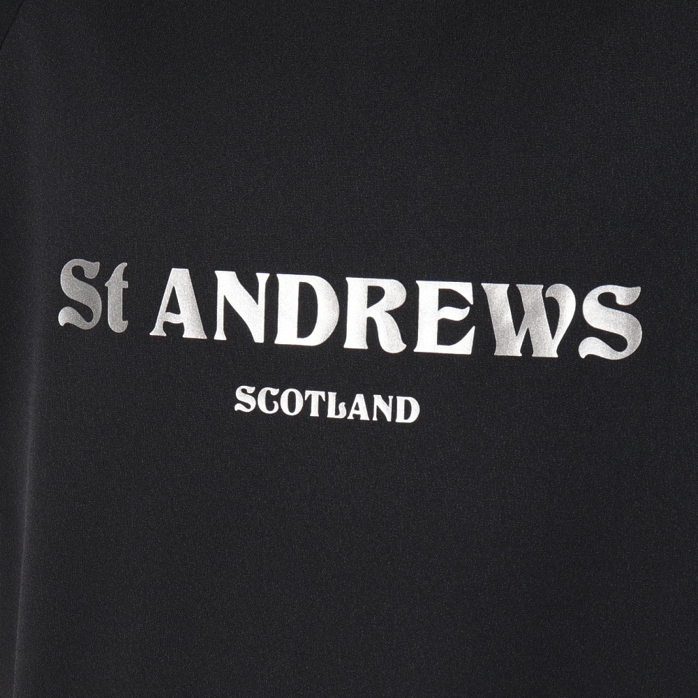 セントアンドリュース（ST.ANDREWS）（メンズ）モックネック ゴルフ 半袖 梨地調半袖ハイネックシャツ 042-5167401-010