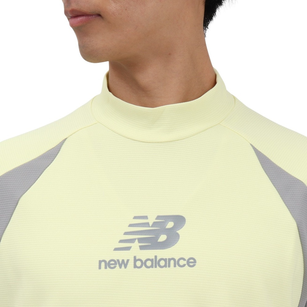 ニューバランス（new balance）（メンズ）ゴルフウェア UVカット 防透け 半袖 モックネック プルオーバー 012-5166001-060