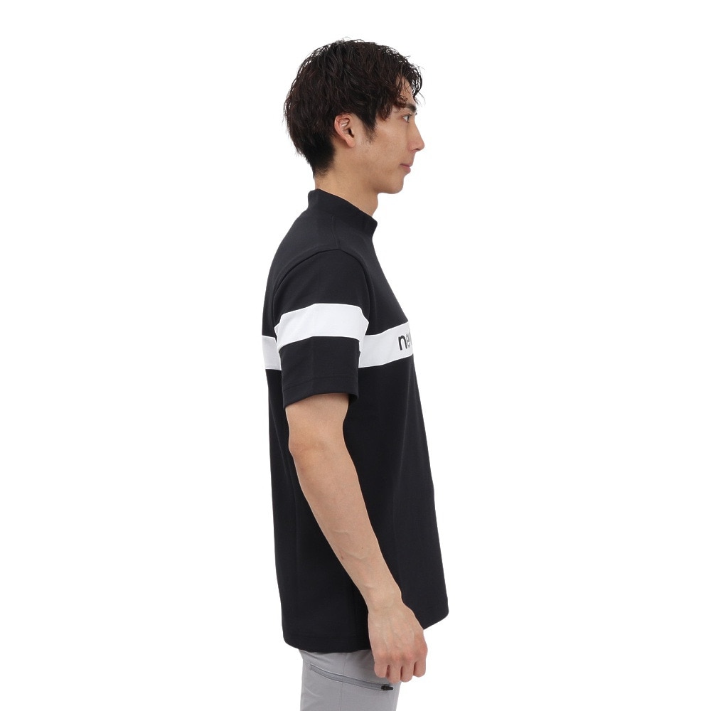 ニューバランス（new balance）（メンズ）ゴルフウェア 吸水速乾 半袖 モックネック プルオーバー 012-5166002-010