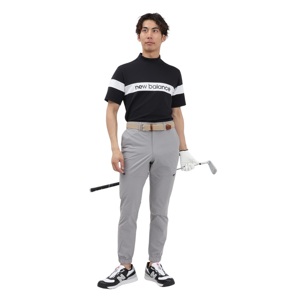 ニューバランス（new balance）（メンズ）ゴルフウェア 吸水速乾 半袖 モックネック プルオーバー 012-5166002-010