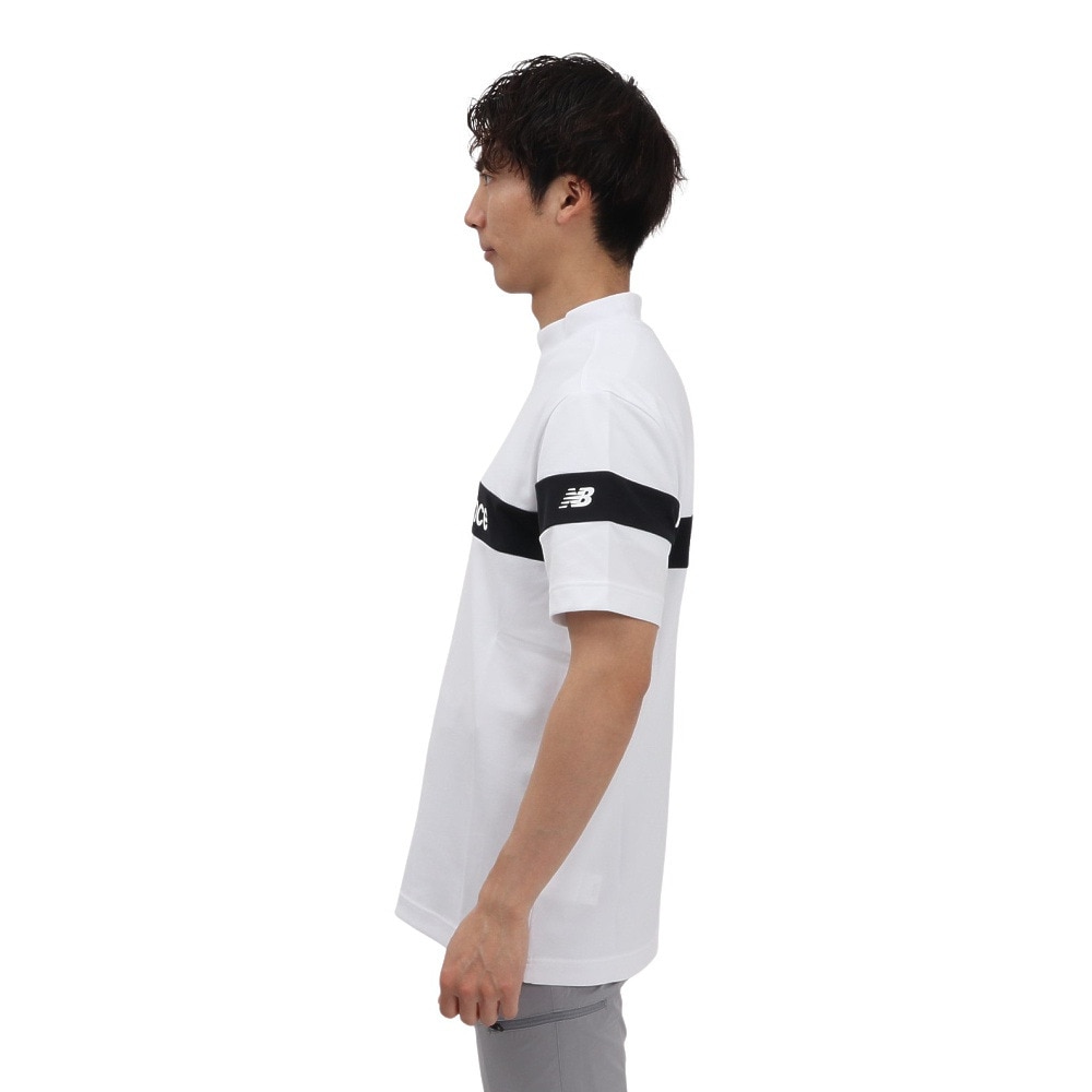 ニューバランス（new balance）（メンズ）ゴルフウェア 吸水速乾 半袖 モックネック プルオーバー 012-5166002-030
