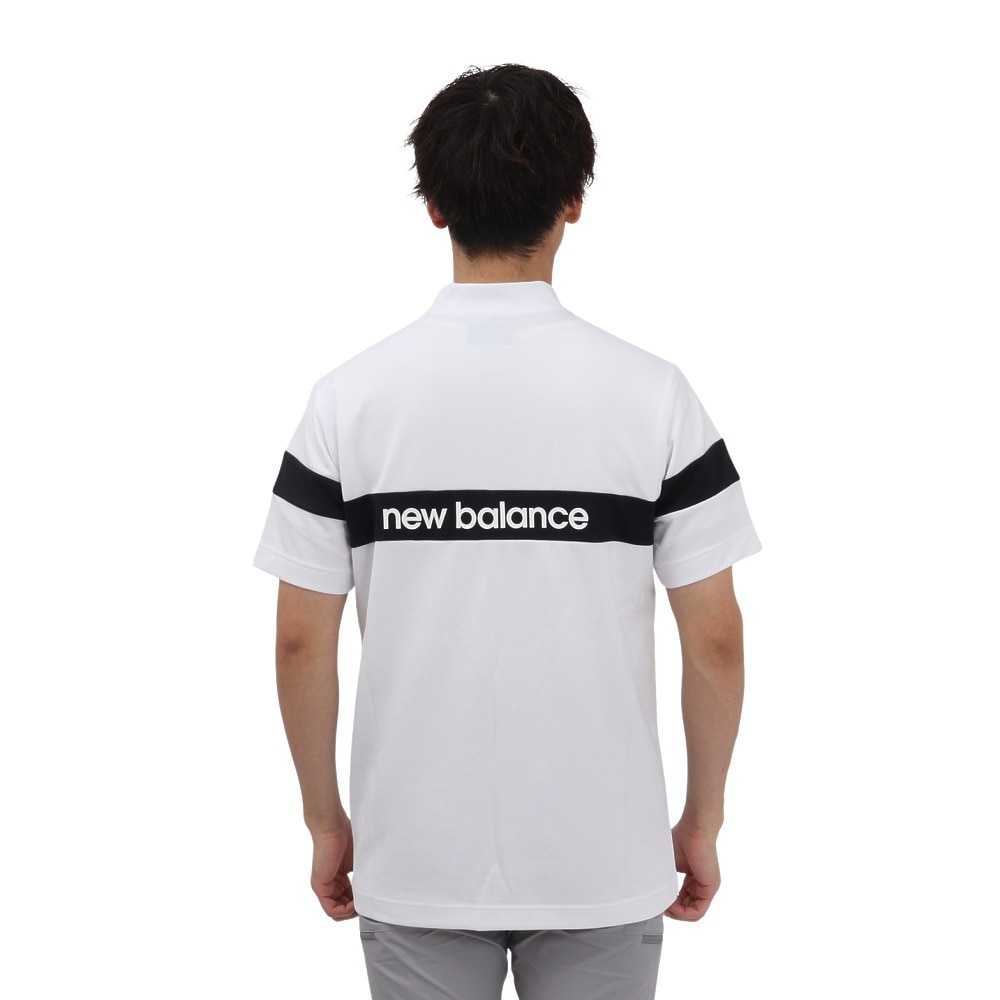 ニューバランス（new balance）（メンズ）ゴルフウェア 吸水速乾 半袖 モックネック プルオーバー 012-5166002-030