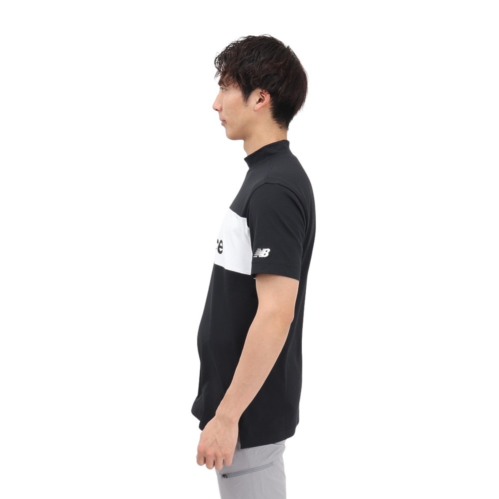 ニューバランス（new balance）（メンズ）ゴルフウェア 接触冷感 半袖 モックネック プルオーバー 012-5166005-010