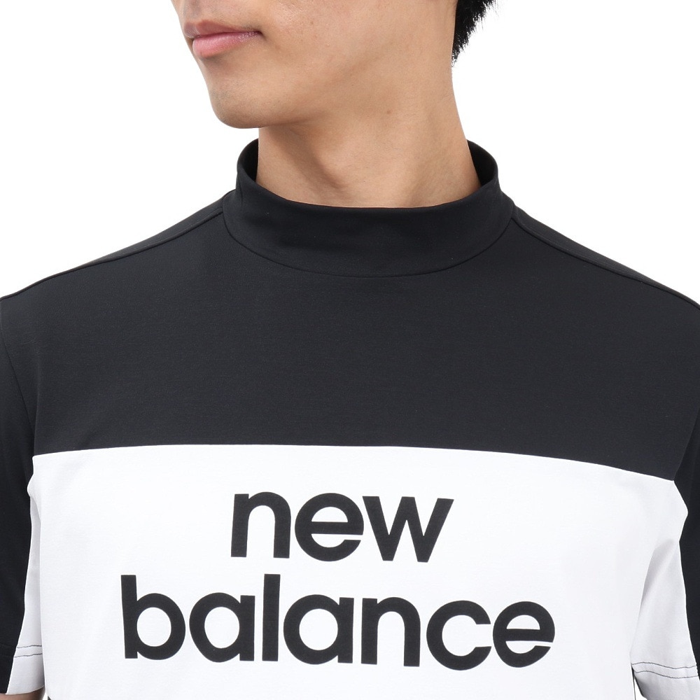 ニューバランス（new balance）（メンズ）ゴルフウェア 接触冷感 半袖 モックネック プルオーバー 012-5166005-010