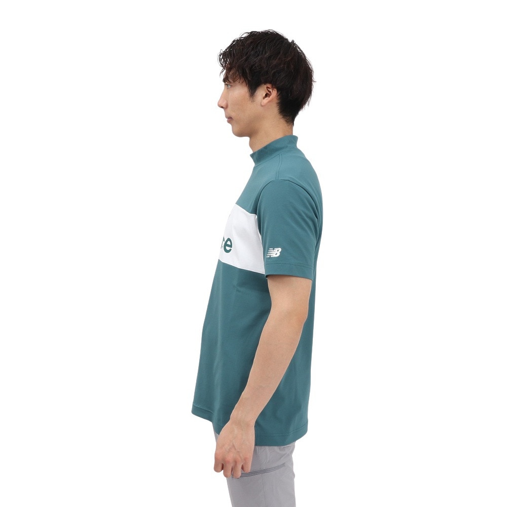 ニューバランス（new balance）（メンズ）ゴルフウェア 接触冷感 半袖 モックネック プルオーバー 012-5166005-182