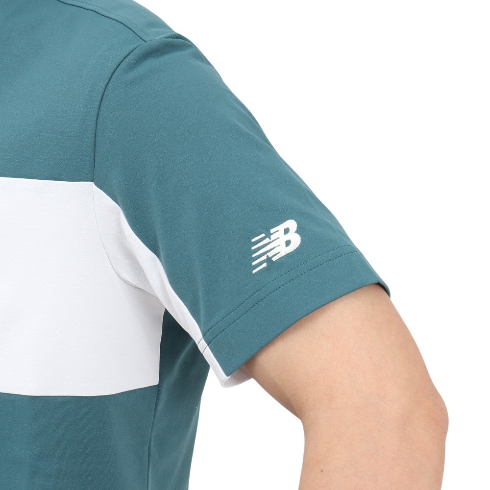 ニューバランス（new balance）（メンズ）ゴルフウェア 接触冷感 半袖 モックネック プルオーバー 012-5166005-182