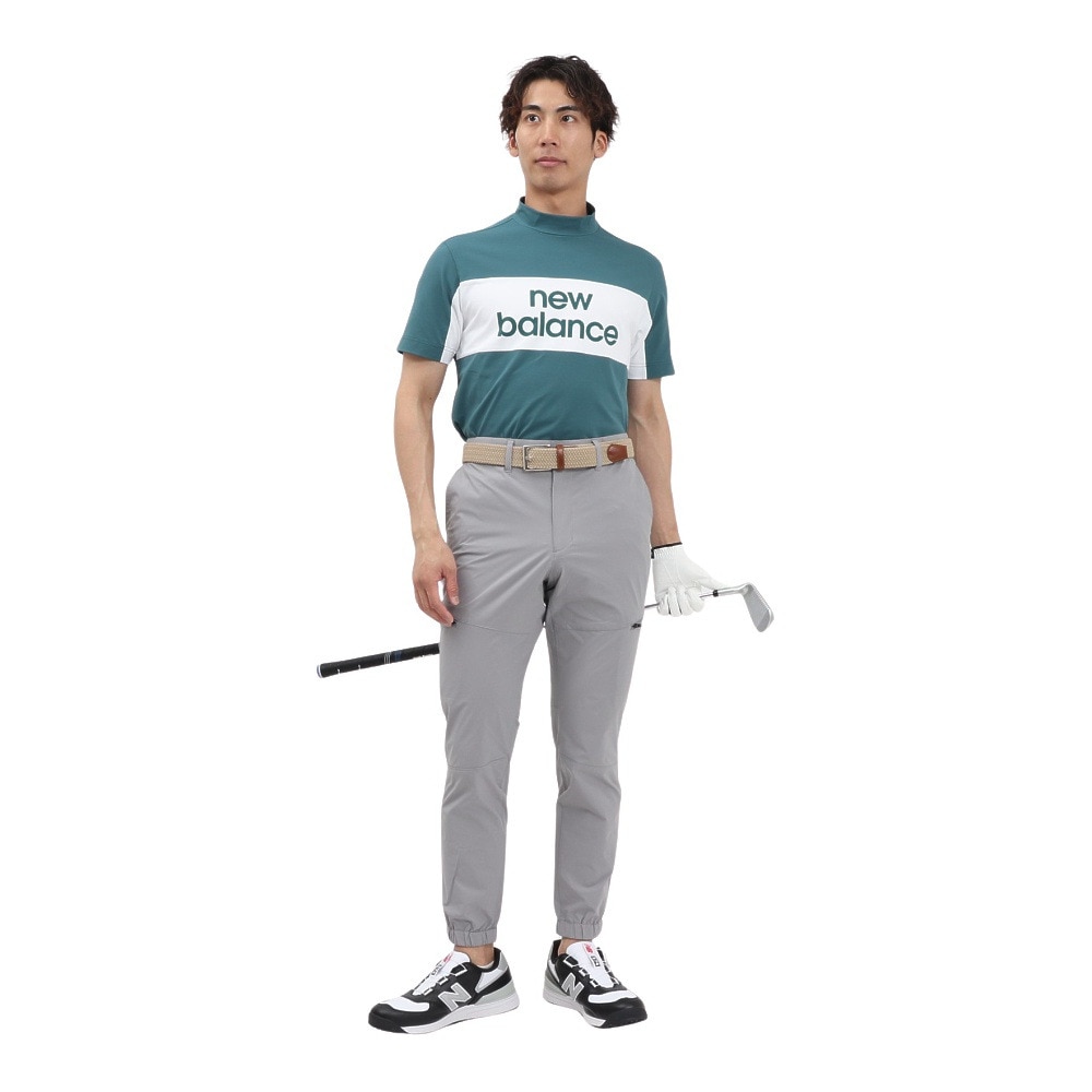 ニューバランス（new balance）（メンズ）ゴルフウェア 接触冷感 半袖 モックネック プルオーバー 012-5166005-182