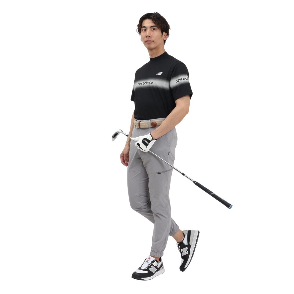 ニューバランス（new balance）（メンズ）ゴルフウェア UV 防透け 半袖 モックネック プルオーバー 012-5166012-010