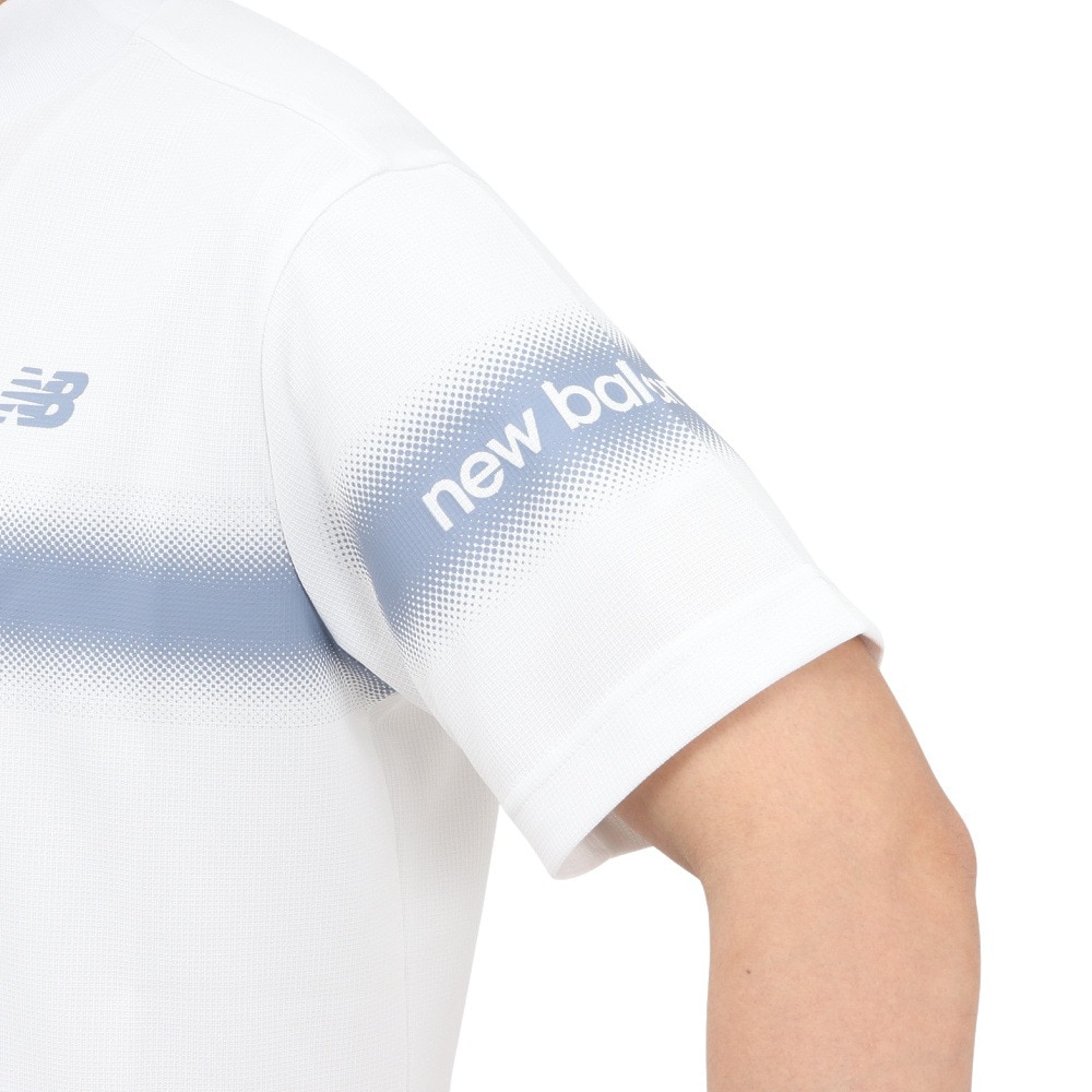 ニューバランス（new balance）（メンズ）ゴルフウェア UV 防透け 半袖 モックネック プルオーバー 012-5166012-030