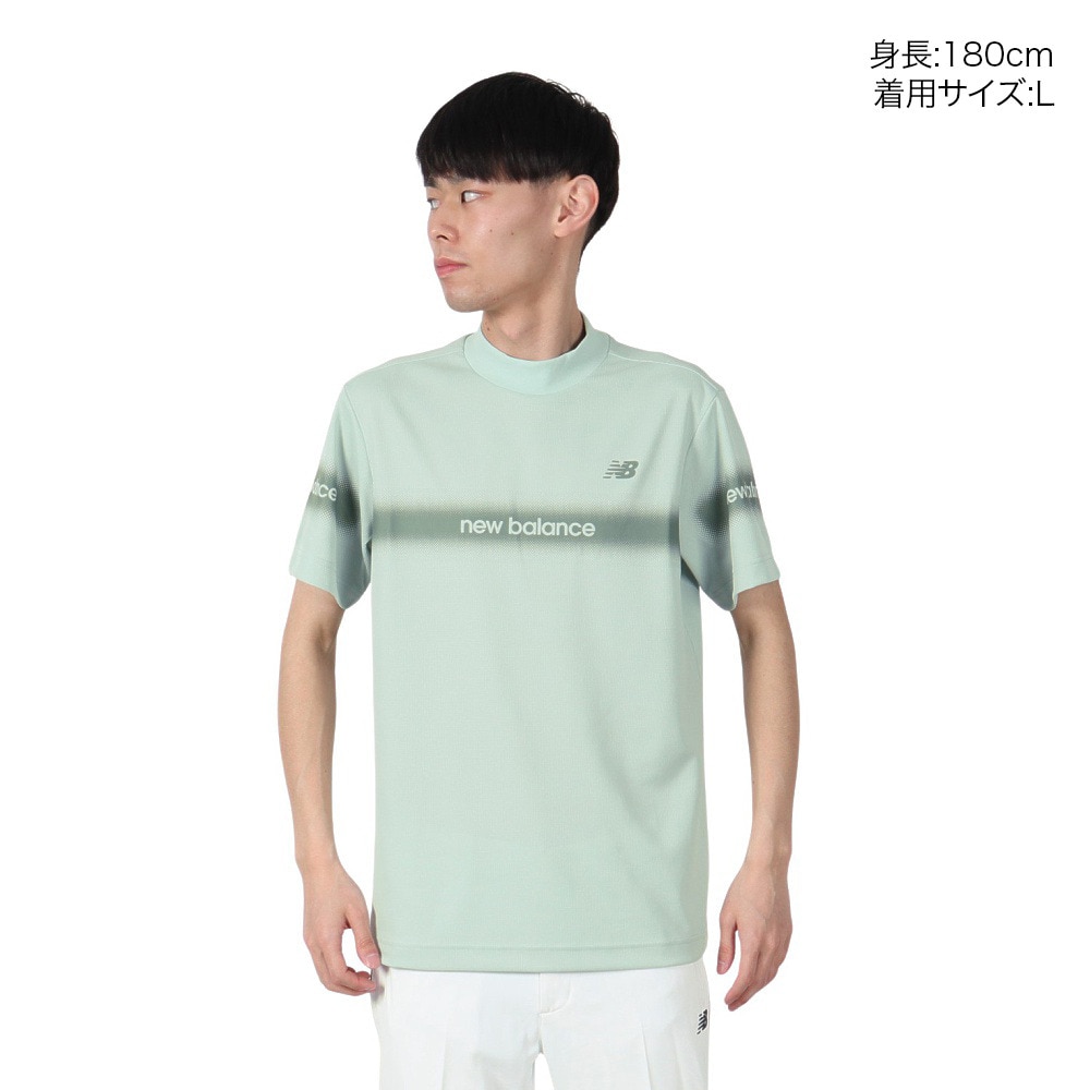 ニューバランス（new balance）（メンズ）ゴルフ 半袖 モックネック プルオーバー 012-5166012-130