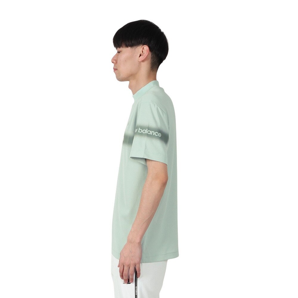 ニューバランス（new balance）（メンズ）ゴルフ 半袖 モックネック プルオーバー 012-5166012-130