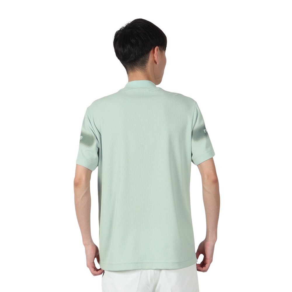 ニューバランス（new balance）（メンズ）ゴルフ 半袖 モックネック プルオーバー 012-5166012-130