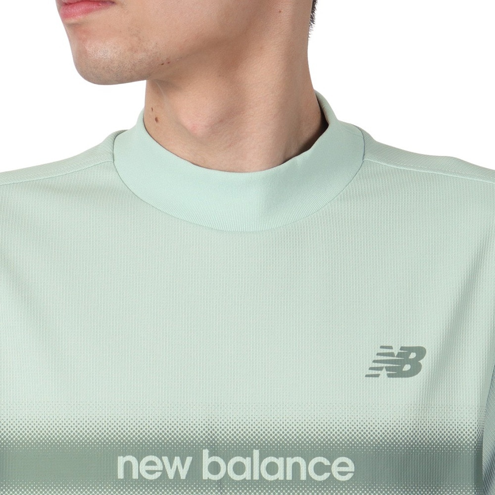 ニューバランス（new balance）（メンズ）ゴルフ 半袖 モックネック プルオーバー 012-5166012-130