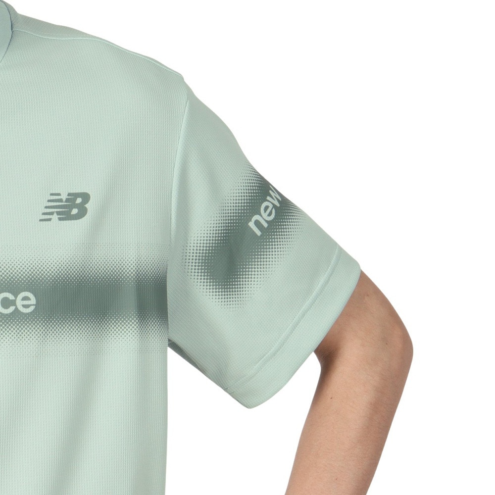 ニューバランス（new balance）（メンズ）ゴルフ 半袖 モックネック プルオーバー 012-5166012-130