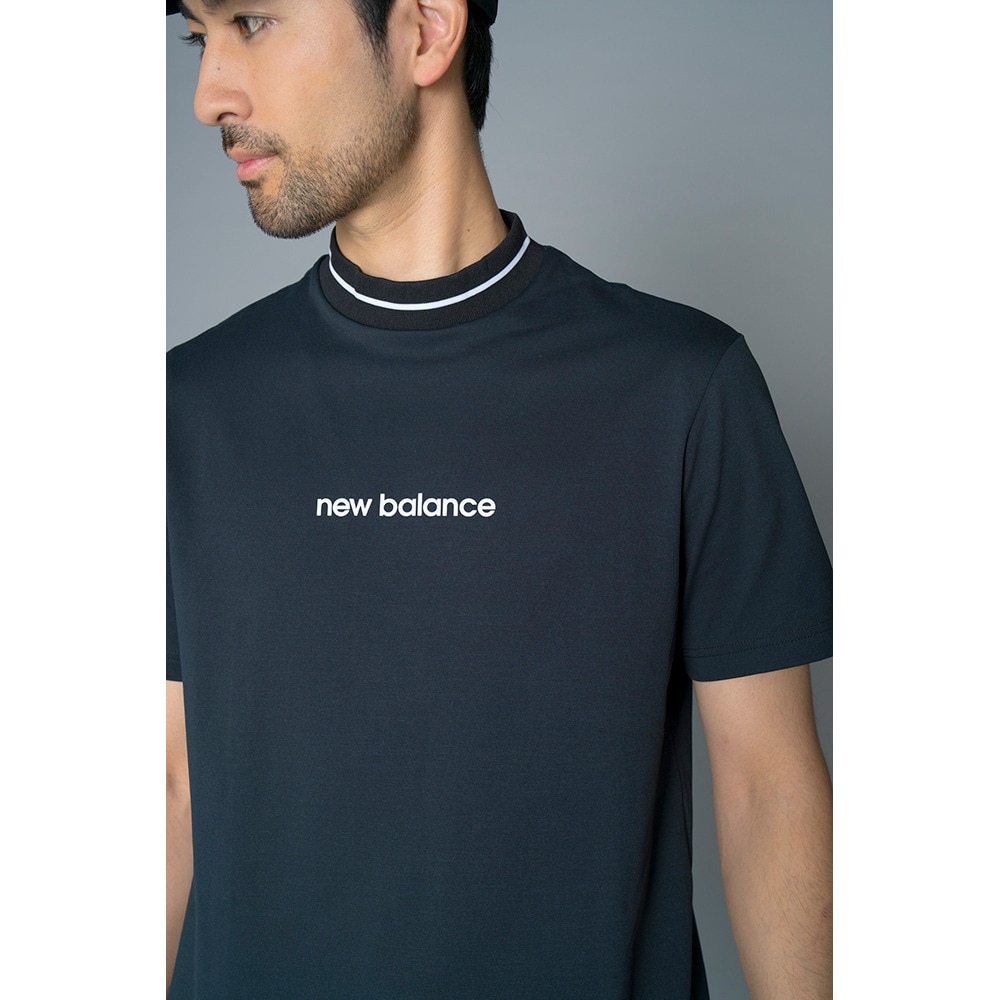 ニューバランス（new balance）（メンズ）ゴルフウェア 接触冷感 半袖 モックネック プルオーバー 012-5166016-010