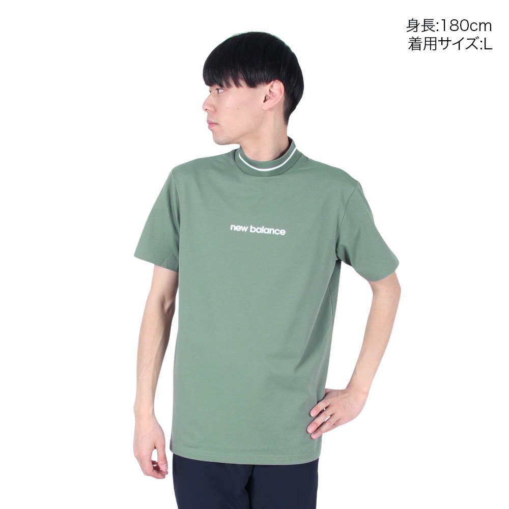 ニューバランス（new balance）（メンズ）ゴルフウェア 接触冷感 半袖 モックネック プルオーバー 012-5166016-181