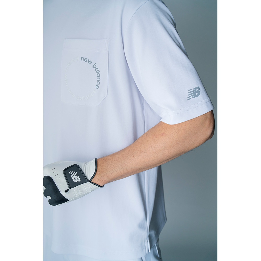 ニューバランス（new balance）（メンズ）ゴルフウェア 半袖モックネックポケットポロ 012-5166017-030