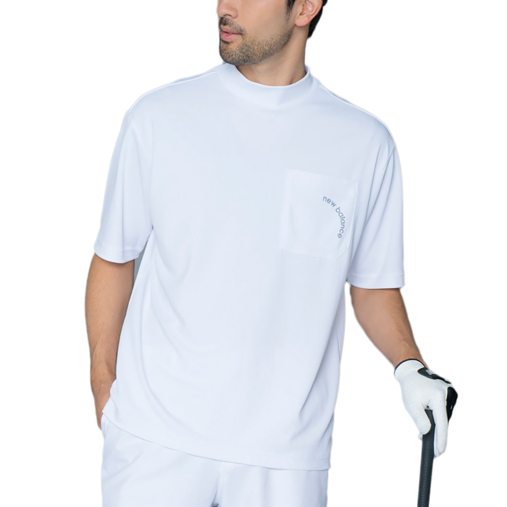 ニューバランス（new balance）（メンズ）ゴルフウェア 半袖モックネックポケットポロ 012-5166017-030