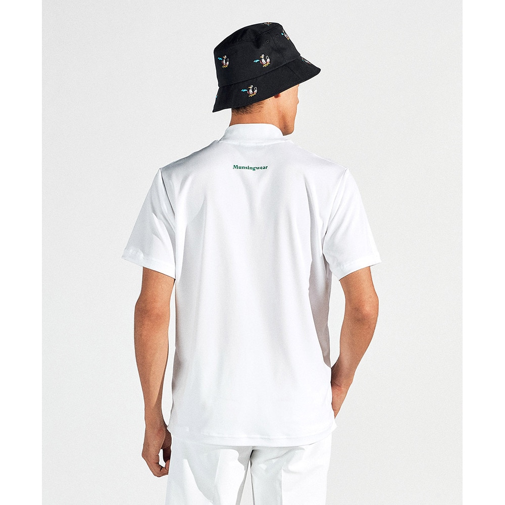 マンシングウエア（MUNSING WEAR）（メンズ）モックネック ゴルフ 半袖 サンスクリーンモックネック半袖シャツ MG5SHS55M WH00