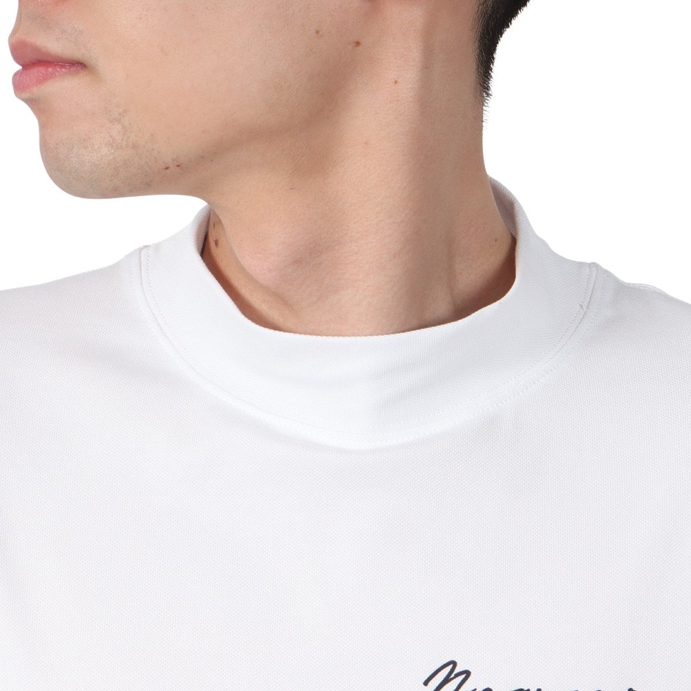 ニューエラ（NEW ERA）（メンズ、レディース）モックネック ゴルフ 半袖 ミッドネック Tシャツ PEANUTS チャーリー・ブラウン 14432149