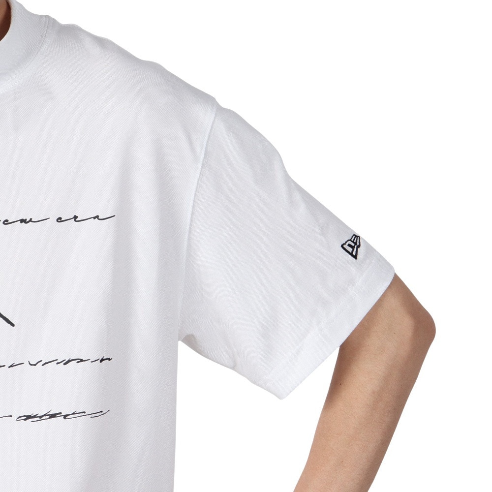 ニューエラ（NEW ERA）（メンズ、レディース）モックネック ゴルフ 半袖 ミッドネック Tシャツ PEANUTS チャーリー・ブラウン 14432149